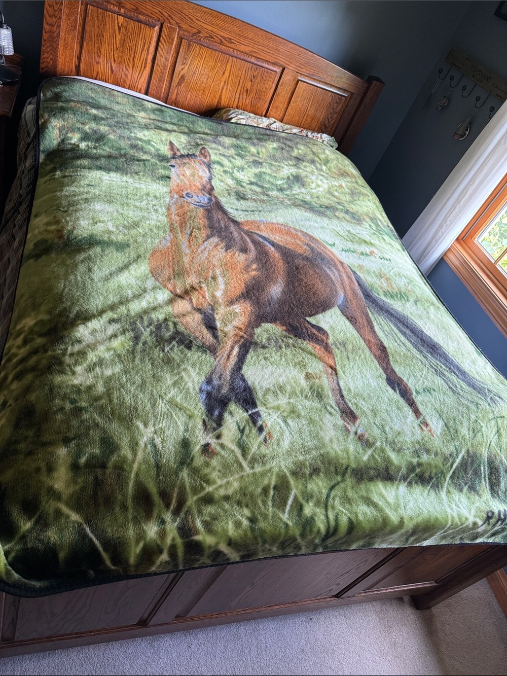 Horse Theme Full Size Blanket